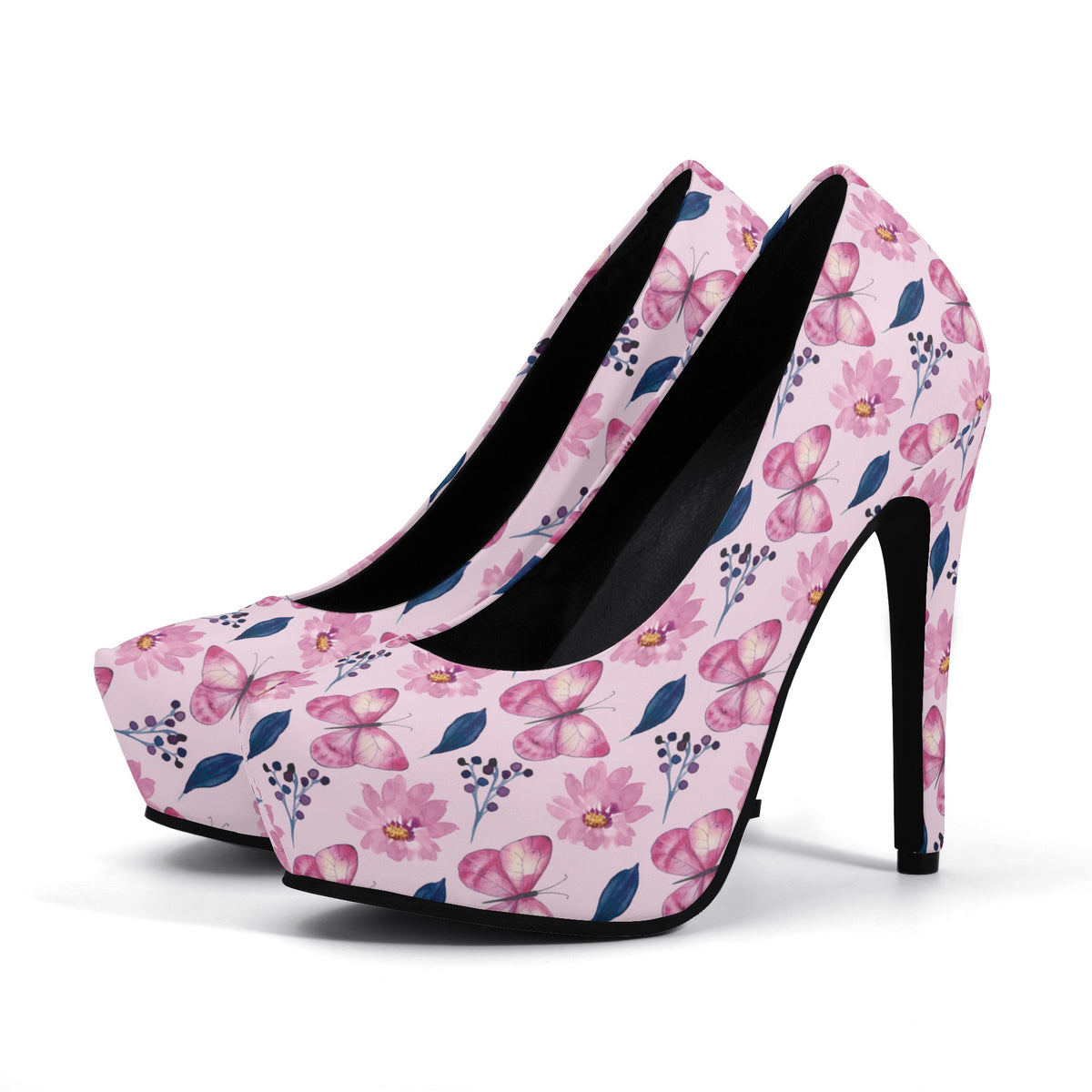 新品OHGA PETIT FLOWER PUMPS Flower Butterfly Women Platform Pumps 5 Inch High Heels – iPlexy.com