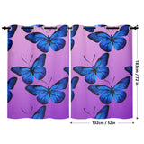 Blue Butterfly Home Curtain