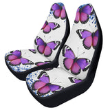 Purple Butterfly Front Car Seat Covers