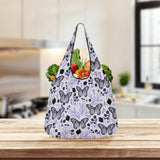 3 Pack Of Amethyst  Butterfly Grocery Bags