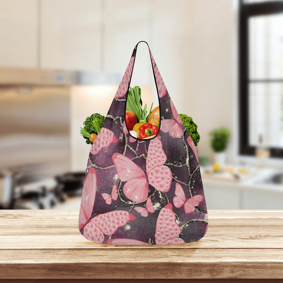 3 Pack Of Classic Butterfly Grocery Bags