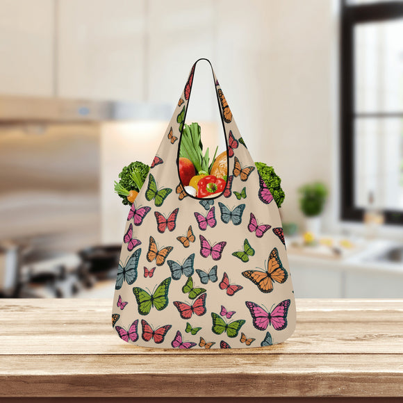 3 Pack Of Sandi Butterfly Grocery Bags