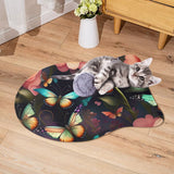 Whimsical Butterfly Cute Paws Pet Rug