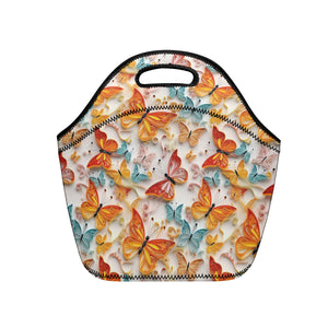 Quilt Butterfly Neoprene Lunch Bag