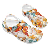 Quilt Butterfly Printed Women's Classic Clogs