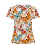 Quilt Butterfly Women's All-Over Print T Shirt