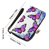 Purple Butterfly Casual Clutch Wallet