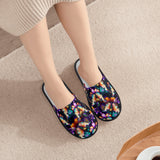 Colorful Butterfly Hotel Plush Slippers