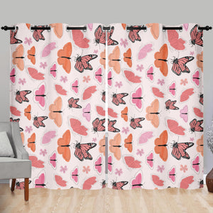 Seemly Butterfly Long Home Curtain