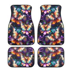 Colorful Butterfly Back & Front Car Floor Mats