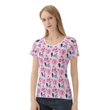 Flower Butterfly Women's All-Over Print T Shirt