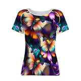 Colorful Butterfly Women's All-Over Print T Shirt