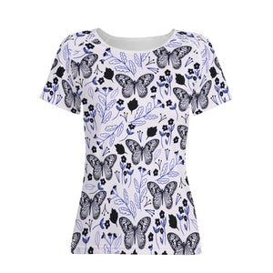 Amethyst Butterfly Women's All-Over Print T Shirt