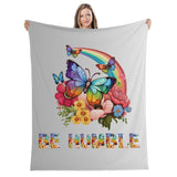 Be Humble Rainbow Butterfly Breathable Blanket