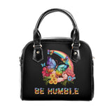 Be Humble Rainbow Butterfly PU Shoulder Handbag