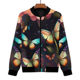 Whimsical Butterfly Women's Bomber Jacket