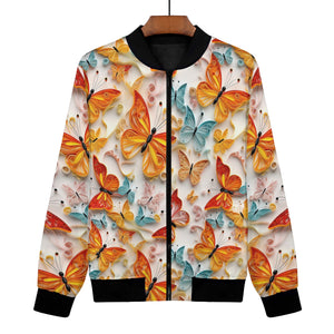 Quilt Butterfly Women's Bomber Jacket