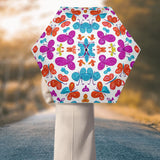 Multi-Color Butterfly Manual Folding Umbrella
