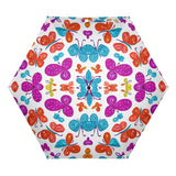 Multi-Color Butterfly Manual Folding Umbrella