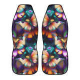 Colorful Butterfly Front Car Seat Covers