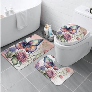 Amazing Butterfly Bath Room Toilet Set