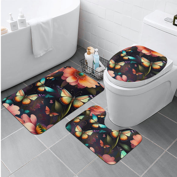 Whimsical Butterfly Bath Room Toilet Set