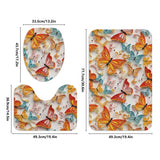 Quilt Butterfly Bath Room Toilet Set