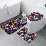 Colorful Butterfly Bath Room Toilet Set