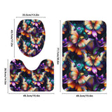 Colorful Butterfly Bath Room Toilet Set