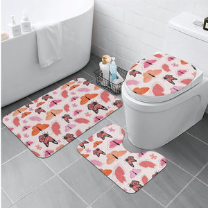 Seemly Butterfly Bath Room Toilet Set