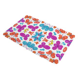 Multi-Color Butterfly Plush Doormat