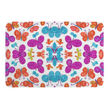 Multi-Color Butterfly Plush Doormat
