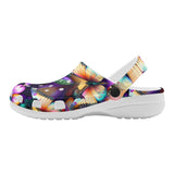 Colorful Butterfly Printed Women's Classic Clogs