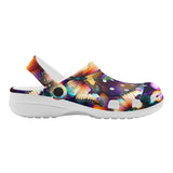 Colorful Butterfly Printed Women's Classic Clogs