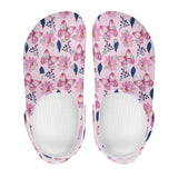 Flower Butterfly Printed Women's Classic Clogs
