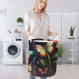 Whimsical Butterfly Round Laundry Basket