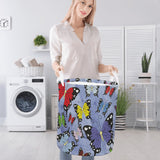Cool Butterfly Round Laundry Basket