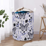 Amethyst Butterfly Round Laundry Basket