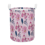 Flower Butterfly Round Laundry Basket