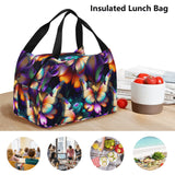Colorful Butterfly Portable Tote Lunch Bag