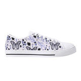 Amethyst Butterfly Womens Low Top Canvas Shoes