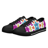 Multi-Color Butterfly Womens Low Top Canvas Shoes