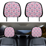 Flower Butterfly Car Headrest Covers