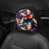 Colorful Butterfly Car Headrest Covers