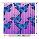 Blue Butterfly Shower Curtain