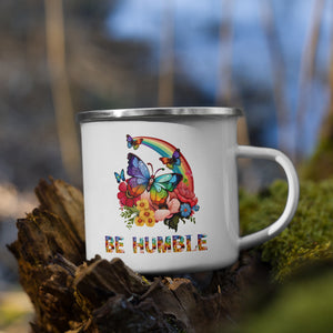 Be Humble Butterfly Enamel Mug