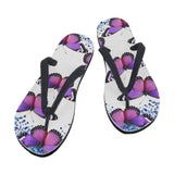 Purple Butterfly Women's Flip Flops