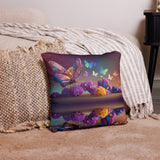 Rainbow Butterfly Basic Pillow With Stuffing