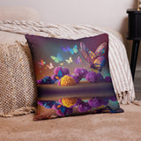 Rainbow Butterfly Basic Pillow With Stuffing