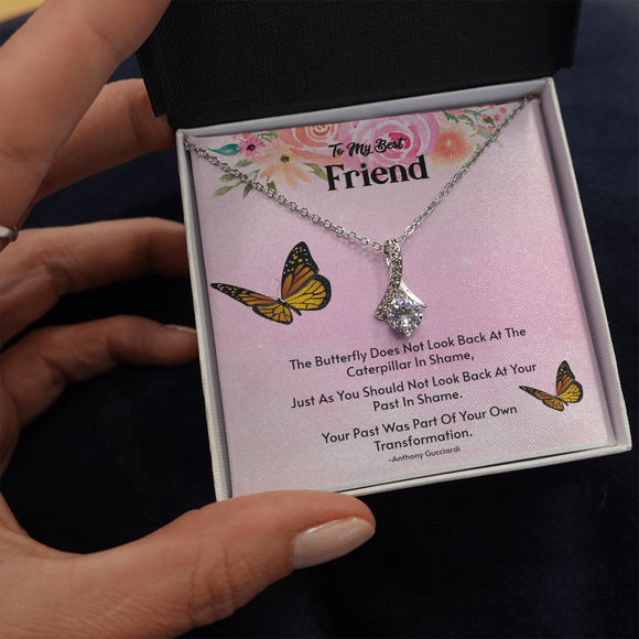 The Butterfly Does Not Look Back  Alluring Beauty Necklace  For Best Friend